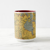 Mug Carte antique du Canada (Centre)