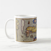 Mug Carte antique du Japon par Mercator et Hondius (Gauche)