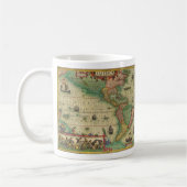 Mug Carte antique du monde ancien des Amériques par Ho (Gauche)