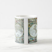 Mug Carte antique du monde du 17e siècle, Frederick De (Centre)