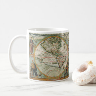 Mug Carte antique du Nouveau Monde les Amériques, Theo