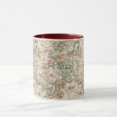 Mug Carte antique Londres Thames (Centre)