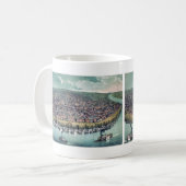 Mug Carte antique Saint Louis Missouri Mississippi (Devant gauche)
