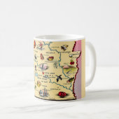 Mug Carte Arkansas (Devant droit)