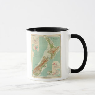 Mug Carte Atlas de la Nouvelle-Zélande