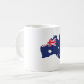 MUG CARTE AUSTRALIENNE ET DRAPEAU BLEU (Devant gauche)
