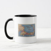 Mug Carte automobile des touristes de Cape Cod (Gauche)