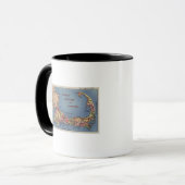 Mug Carte automobile des touristes de Cape Cod (Devant gauche)