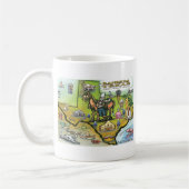 Mug Carte Bandera TEXAS (Gauche)