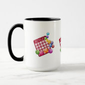 Mug Carte BINGO avec boules BINGO (Gauche)