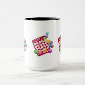 Mug Carte BINGO avec boules BINGO (Centre)