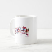 Mug Carte - blanc (Devant gauche)