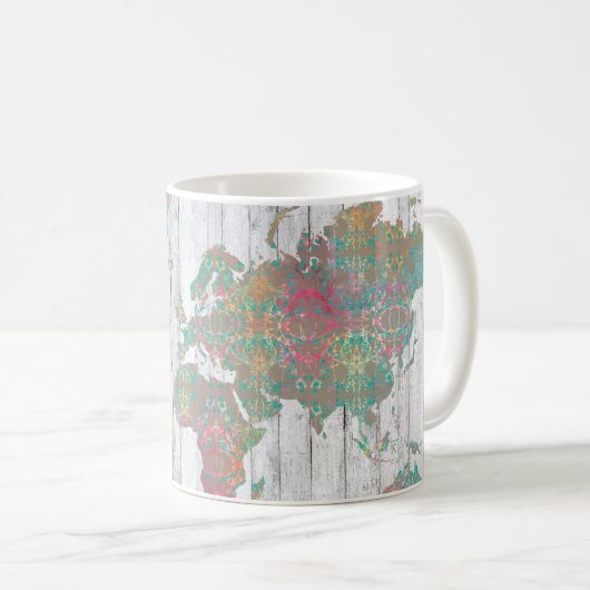 Mug Carte Boho II (Devant droit)