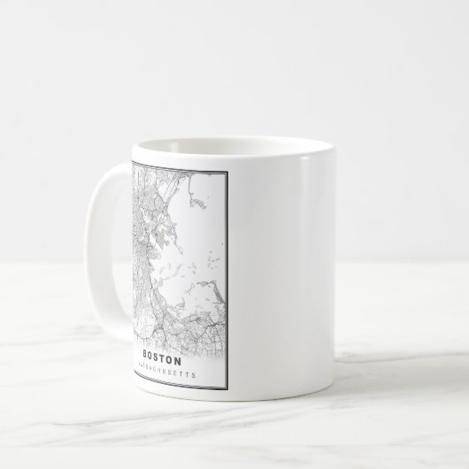 Mug Carte Boston (Devant gauche)