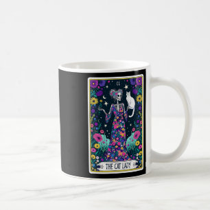 Mug Carte Cat Lady Tarot Halloween Skeleton Skul Oc
