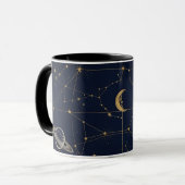 Mug Carte céleste de minuit (Devant gauche)