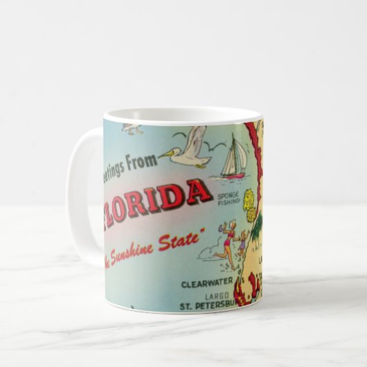 Mug Carte Central Florida (Devant gauche)