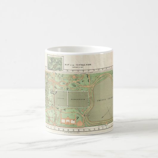 Mug Carte Central Park 1870 (Centre)