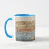 Mug CARTE : CHICAGO, c1857 (Gauche)