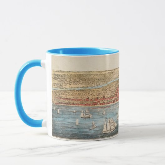 Mug CARTE : CHICAGO, c1857 (Gauche)