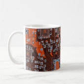 Mug Carte circuit imprimé circuit orange PCB (Gauche)