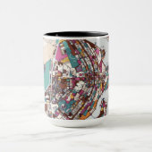 Mug Carte colorée de Brasilia (Centre)