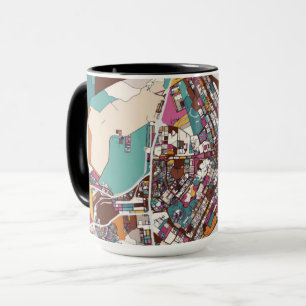 Mug Carte colorée de Brasilia
