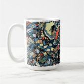 Mug Carte colorée de Tokyo (Gauche)