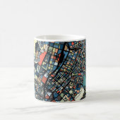 Mug Carte colorée de Tokyo (Centre)