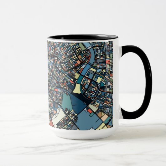 Mug Carte colorée de Tokyo (Droite)