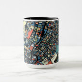 Mug Carte colorée de Tokyo (Centre)