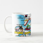 Mug Carte colorée du Michigan (Gauche)