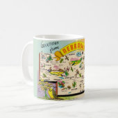 Mug Carte colorée du Nebraska (Devant gauche)