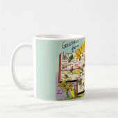 Mug Carte colorée du Nebraska (Gauche)