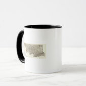 Mug Carte composite de la France (Devant gauche)