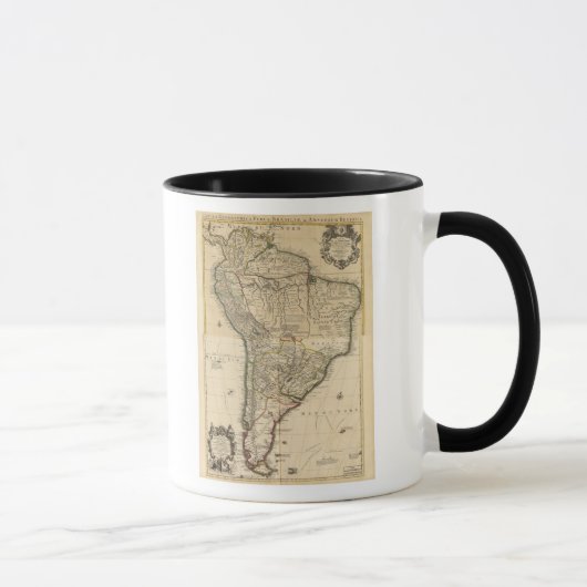 Mug Carte composite de l'Amérique du Sud (Droite)