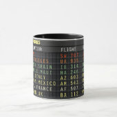 Mug Carte d'aéroport (tous les textes personnalisables (Centre)