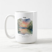 Mug Carte d'affirmation paix et calme (Gauche)
