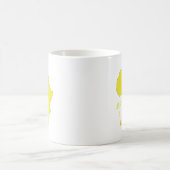 Mug Carte d'Afrique jaune funky (Centre)