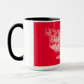Mug Carte d'Amsterdam (Gauche)