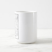 Mug Carte d'Ann Arbor (Centre)