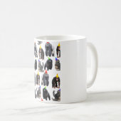 Mug Carte d'anniversaire de Primate Gorilla et Chimpan (Devant droit)