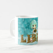 Mug Carte d'anniversaire de zodiaque de Balance avec (Devant gauche)