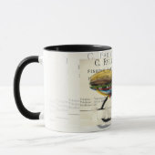 Mug Carte d'antiquités à vol Saumon (Gauche)