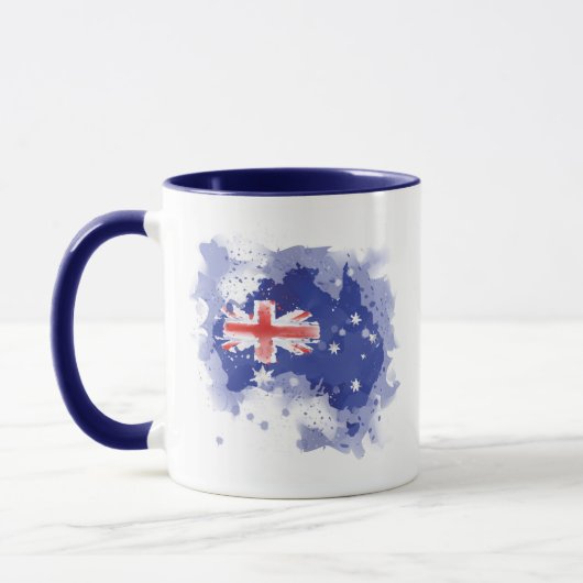 Mug Carte d'aquarelle de l'Australie (Gauche)