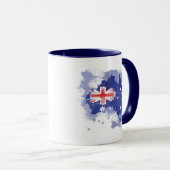 Mug Carte d'aquarelle de l'Australie (Devant droit)