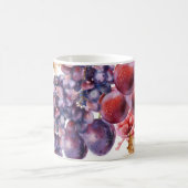Mug Carte d'aquarelle de raisins (Centre)