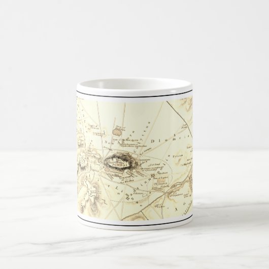 Mug Carte d'Athènes antique, Grèce (Centre)