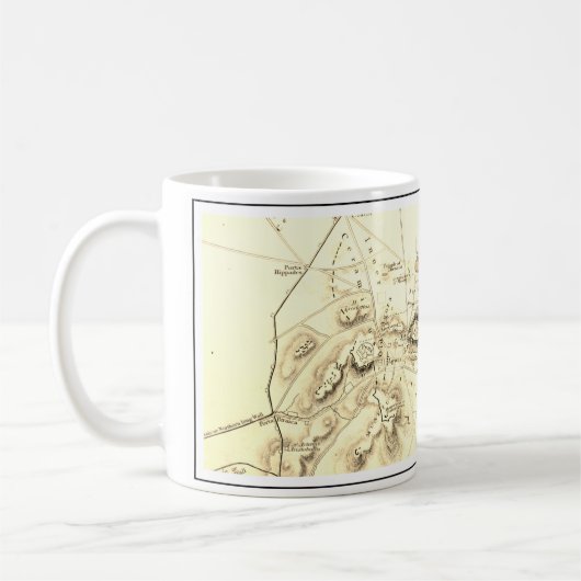 Mug Carte d'Athènes antique, Grèce (Gauche)