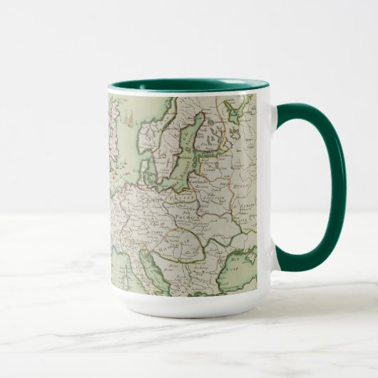 Mug Carte d'attaque navale sur l'Angleterre par (Droite)